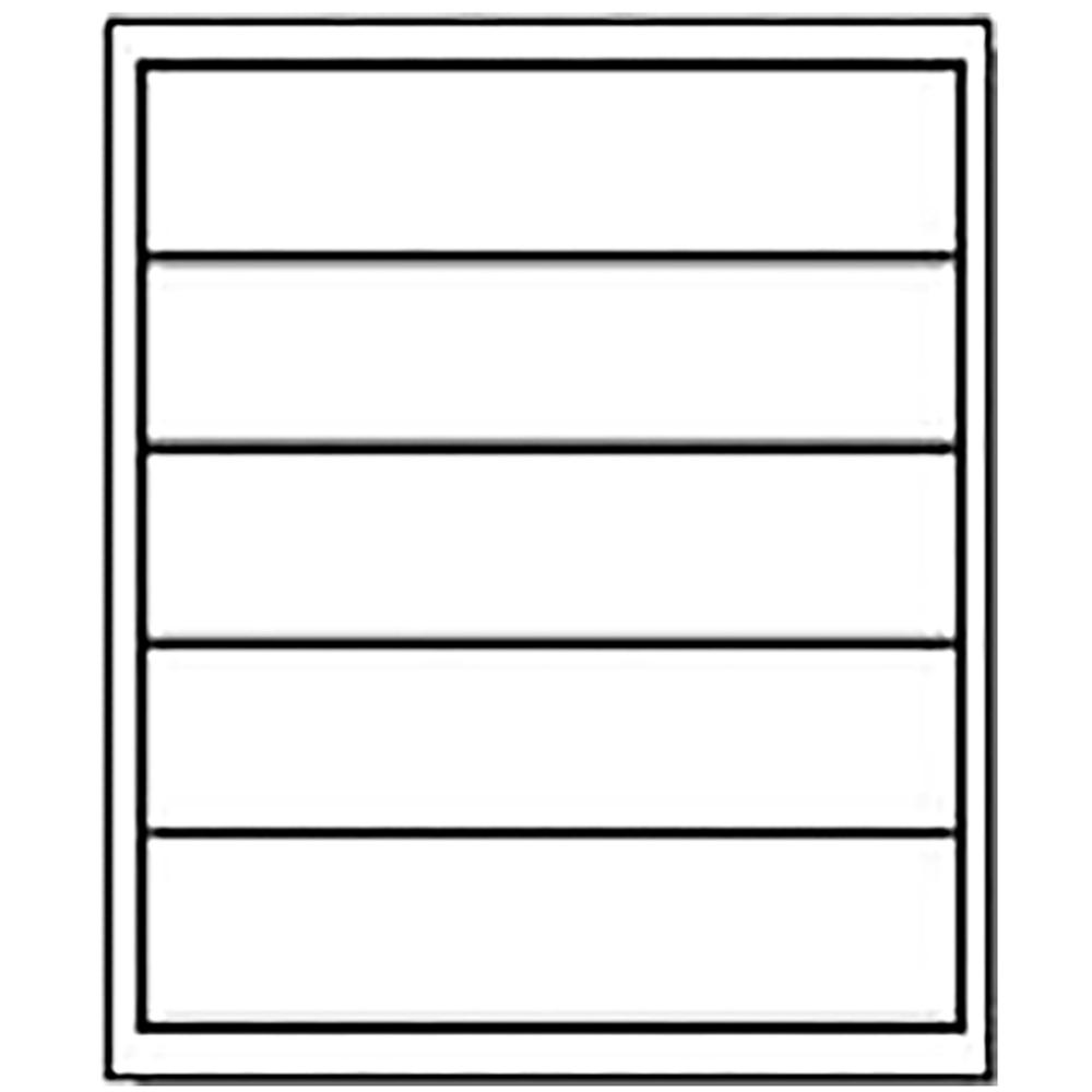 2x8 waterproof vinyl labels 