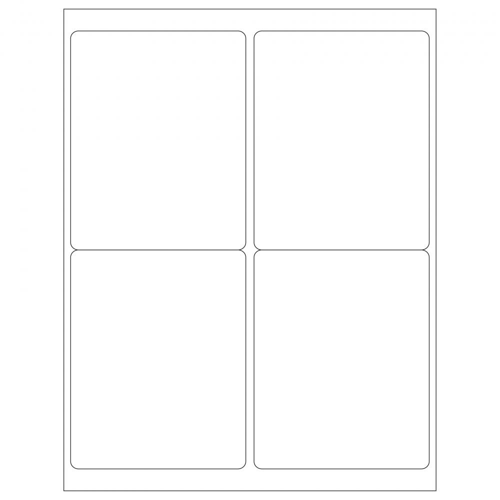 4x5 waterproof vinyl labels