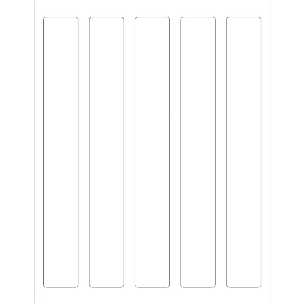 9.75x1.25 waterproof vinyl labels